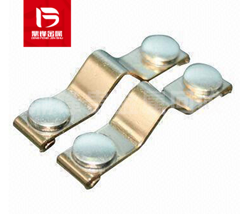 Do you know the specific steps for extracting silver from waste silver contacts?