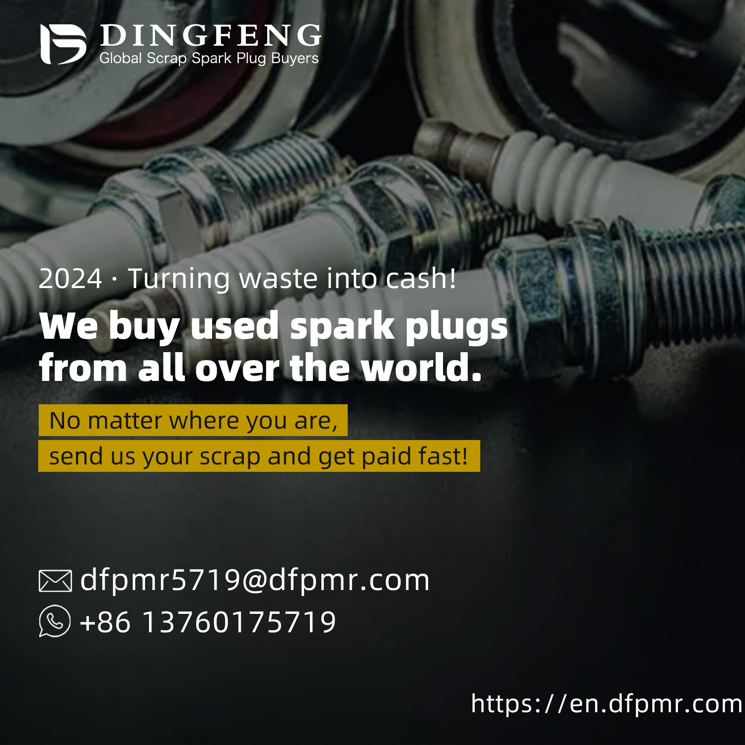 Iridium spark plug recycling_ Automobile spark plug recyclin