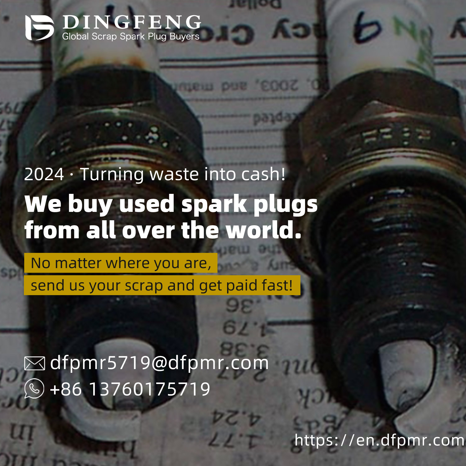 Iridium spark plug recycling_ Car spark plug recycling_ Spar